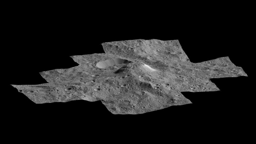 Cryovolcanic dome on Ceres