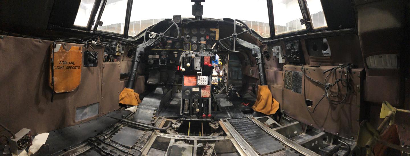 Inside of cockpit