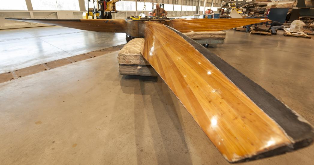 Wind Tunnel Fan Layers of Wood