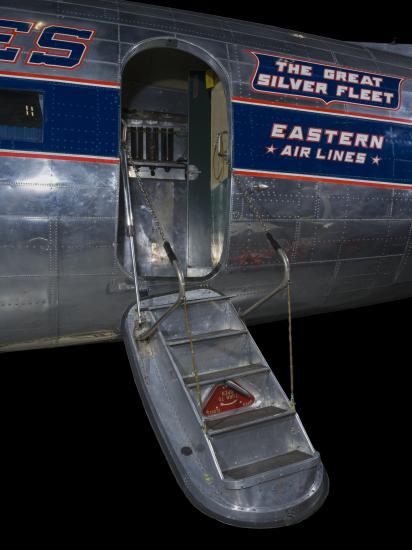 Airstair with four step into the interior of the aircraft. 