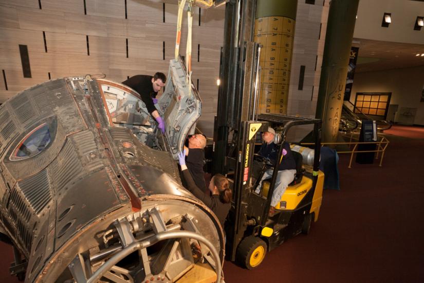 Lowering the Gemini IV Hatch