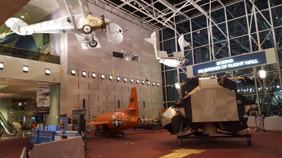 Apollo Lunar Module Moves to the <em>Boeing Milestones of Flight Hall</em>