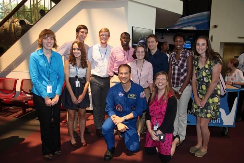 Interns with NASA Astronaut