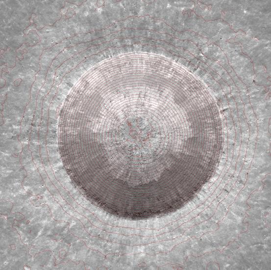 Linné Crater Elevation