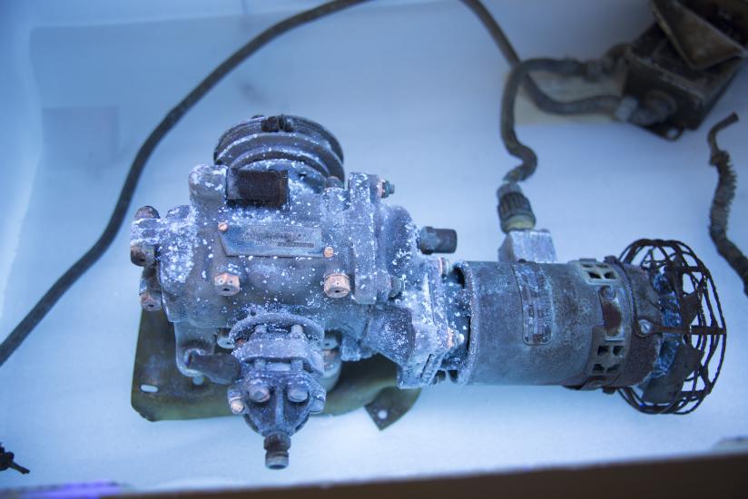 General Electric Compressor Viewed Under UV Illumination