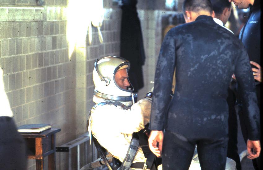 Buzz Aldrin Training at McDonogh Pool