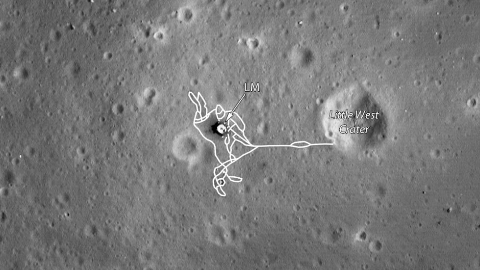 Apollo 11 Landing Site Map