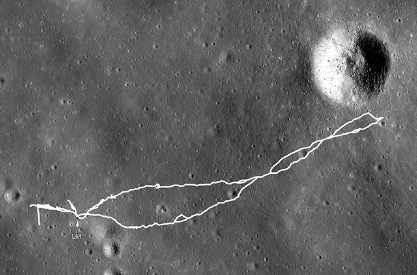 Apollo 14 Landing Site Map