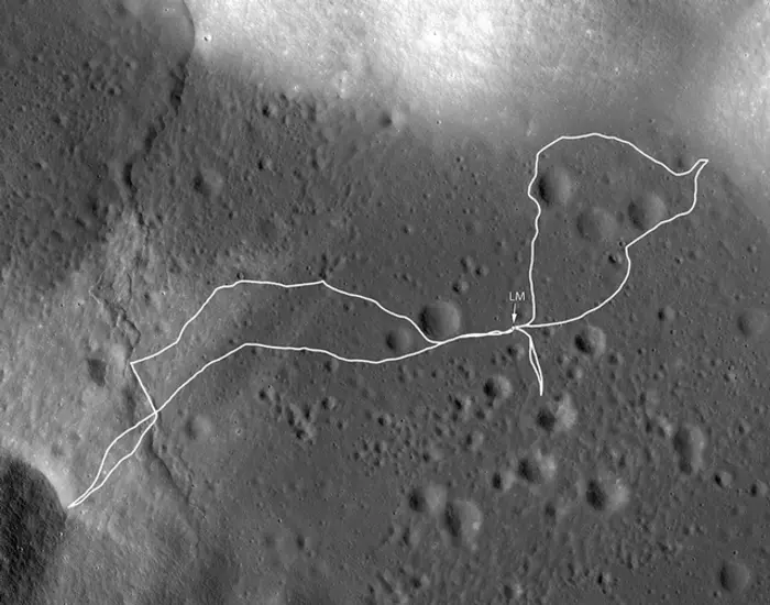 Apollo 17 Landing Site Map