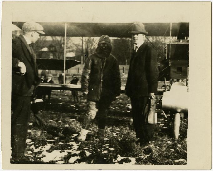 Pilot Ruth Law in Heavy Flying Clothing