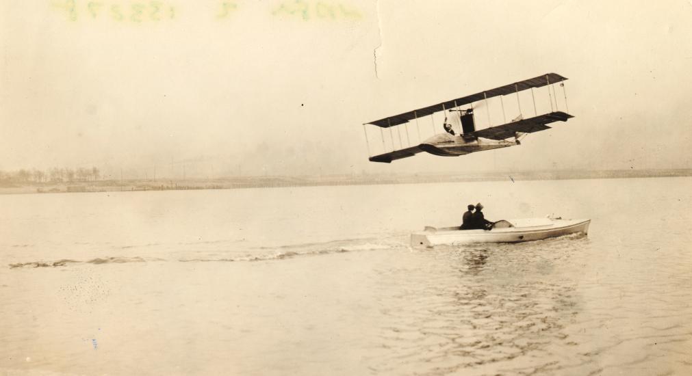 Benoist Airboat over Tampa Bay