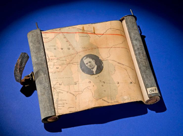 Air Mail Pilot's Knee Board and Map