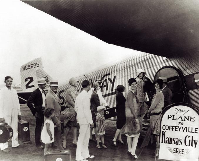 Passengers Boarding Tri-Motor