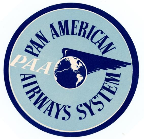 Pan Am Bag Label