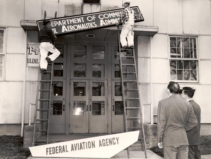 FAA Sign Going Up