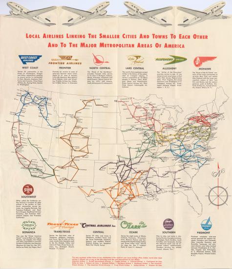 Local Airlines Regional Service Map