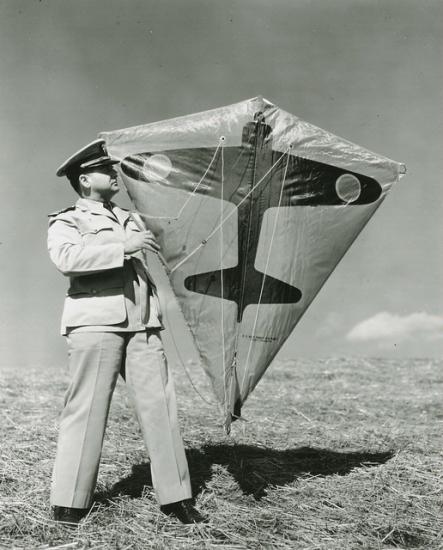 Paul E. Garber with Target Kite