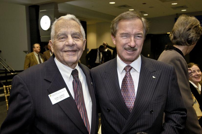 Don Lopez and Steven F. Udvar-Hazy