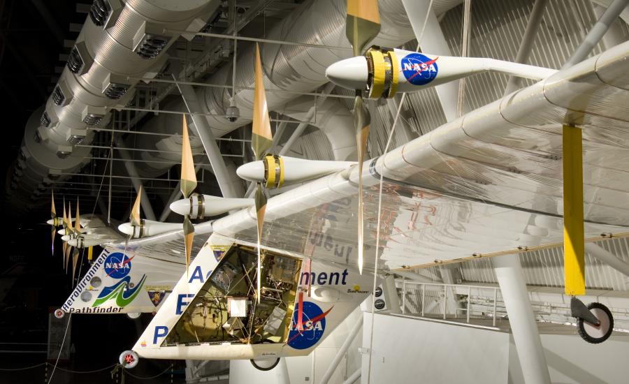 Pathfinder Plus hanging in the Udvar-Hazy Center