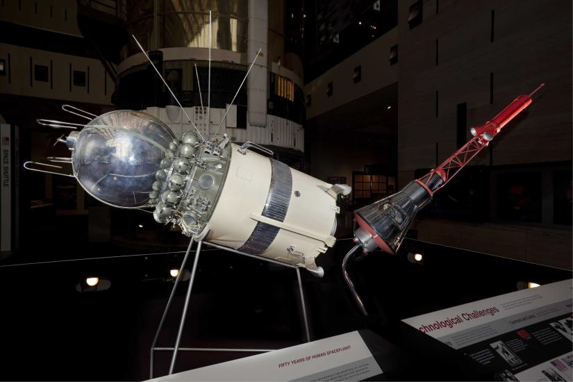 Vostok 3KA and Mercury (1:3 scale models)