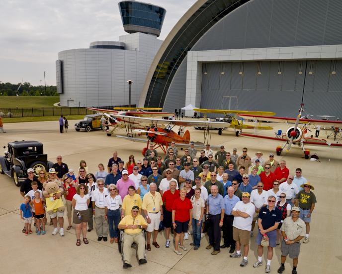 Become A Pilot Family Day and Aviation Display - Pilot Group Photo