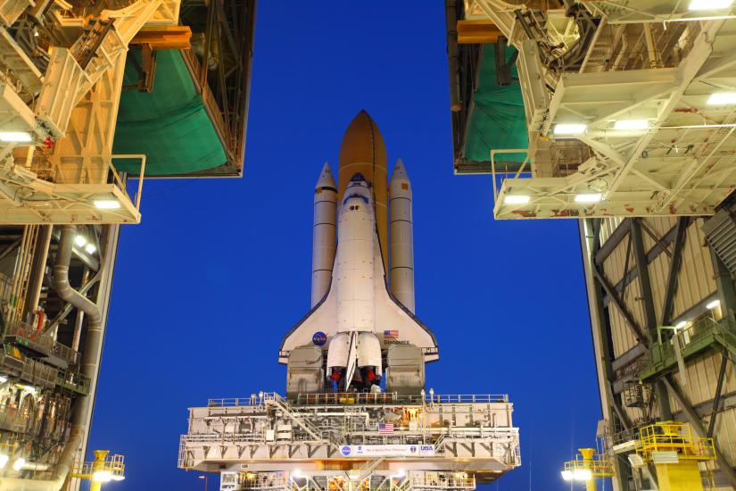 Space Shuttle Discovery's Final Rollout