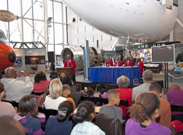 Tuskegee Airmen at the Museum's Family Day