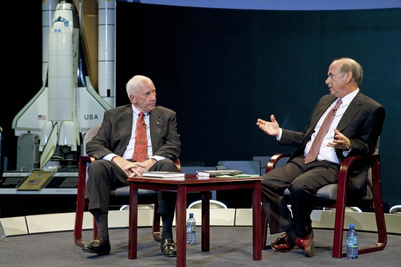 Curator Allan Needell and Former Apollo Astronaut Al Worden