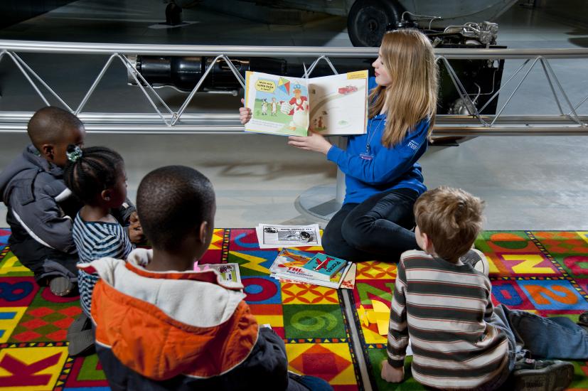 Museum Explainer Reads Story to Children