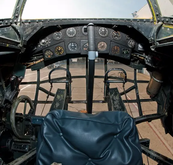 Vought V-173 Flying Pancake Cockpit