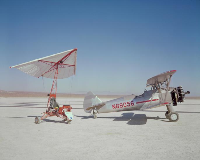 Parasev 1A and Stearman Tow Plane