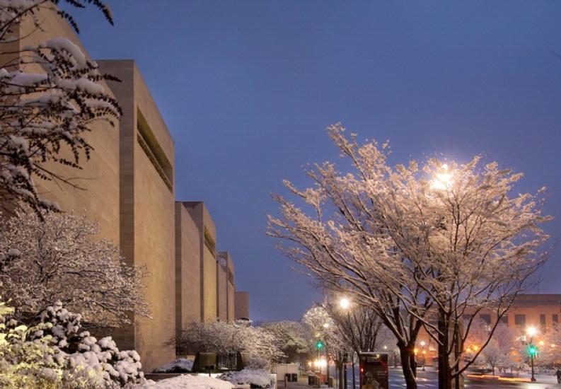 National Air and Space Museum during Snowmageddon