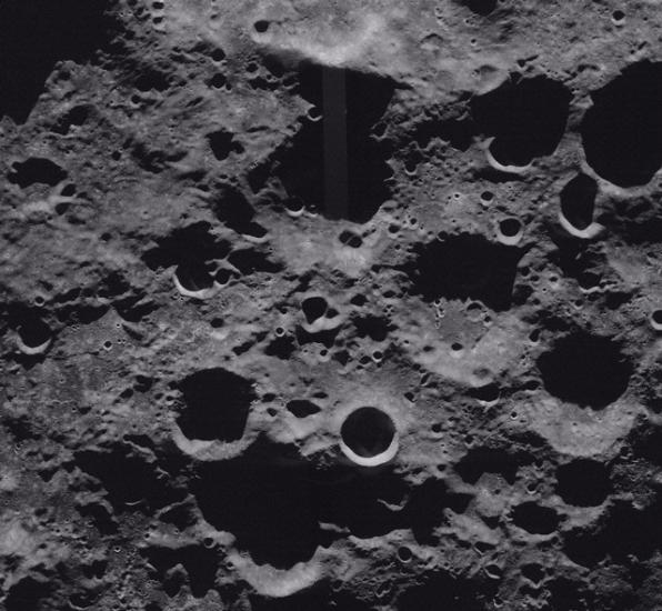 Moon's South Polar Area