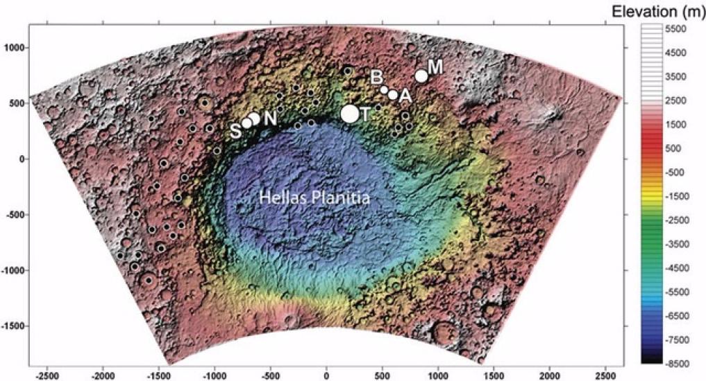 Crater Terby, Mars