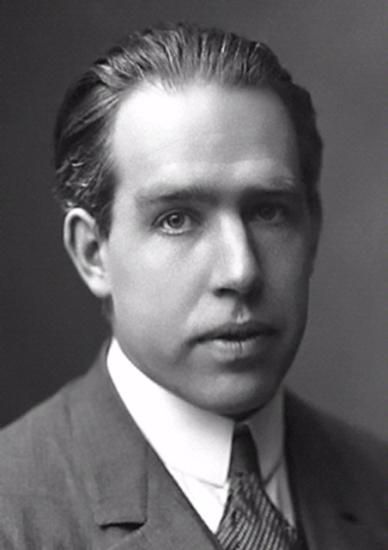 Professional portrait of Niels Bohr, a white man.