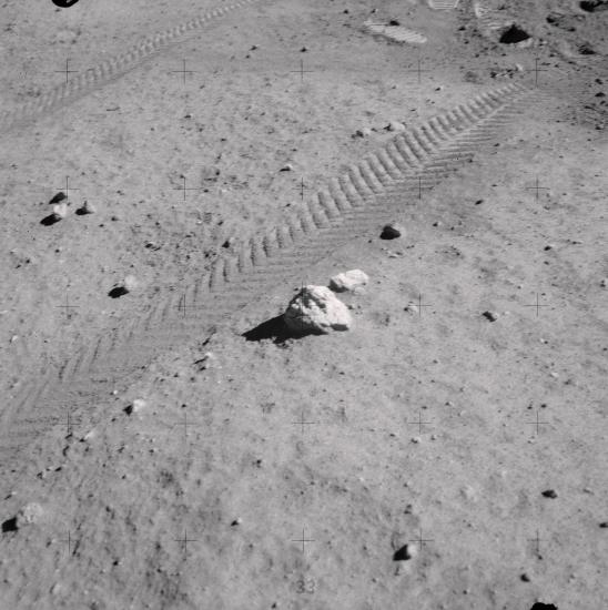 Lunar Anorthosite Surface Sample