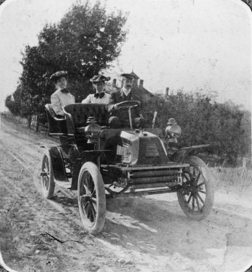 Katharine Wright in Early Automobile