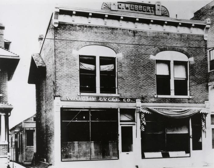 Wright brothers' Dayton bicycle shop