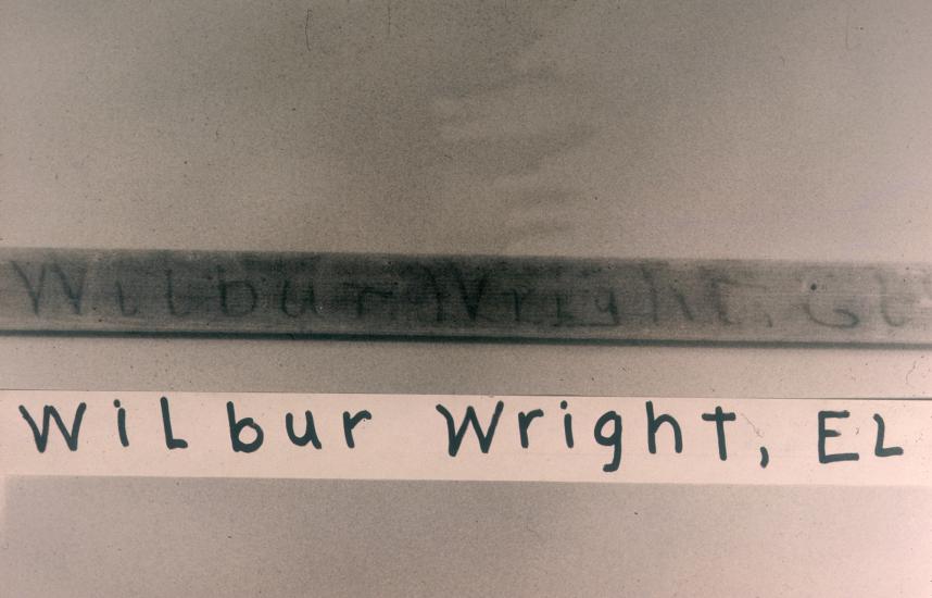 Wilbur Wright's hand-written notations