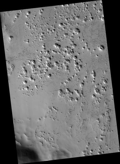 Tartarus Montes region, Mars