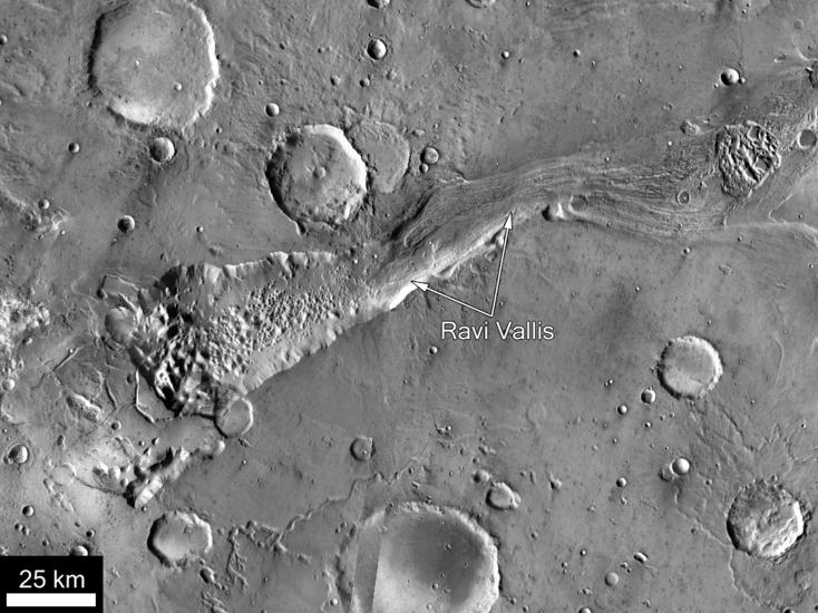 Ravi Vallis, Mars