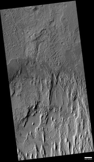 Yardangs, Mars