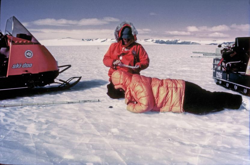 Meteorite in Antarctica