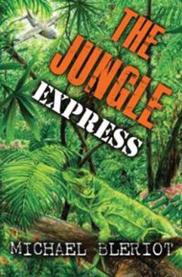 Book cover for a book about flights over jungles with a background featuring a forest with a plane flying over a clearing.