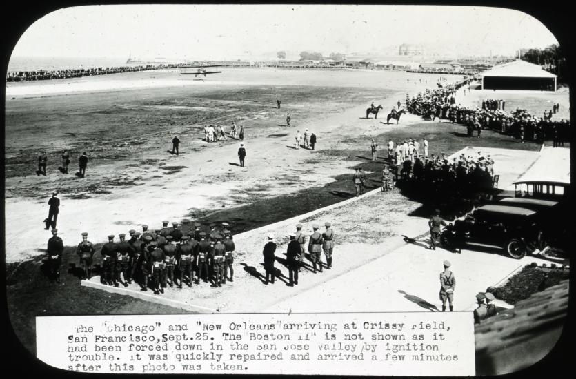 The World Flight arrives at San Francisco