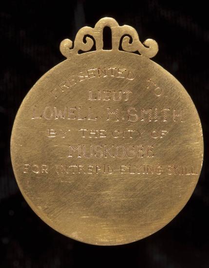 Medal from the City of Muskogee, Oklahoma  (Back)