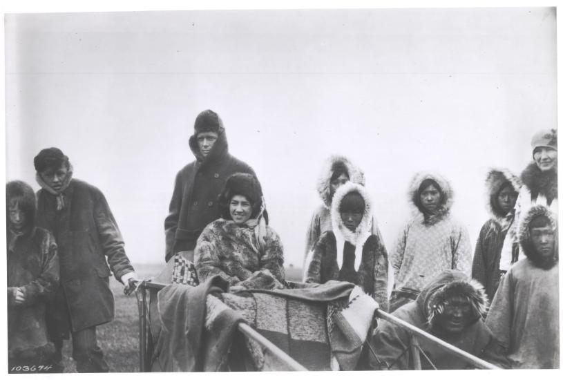 Anne and Charles Lindbergh in Alaska 