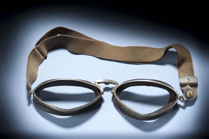 Amelia Earhart’s Flying Goggles (missing lenses)