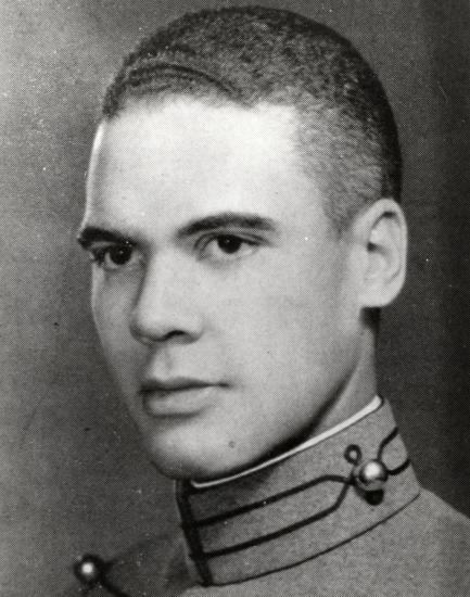 Benjamin O. Davis Jr., leader of the Tuskegee Airmen, poses formally.