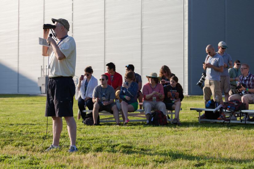 Watching Aircraft Arrive at Become a Pilot Day 2014